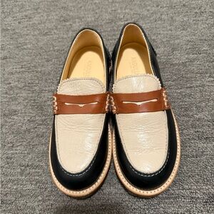 Angulus kids white and black Loafers